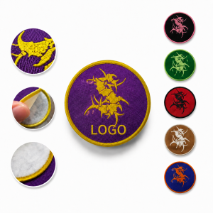 Precision Woven Identity Patches with Overlocked Edges and Adhesive Backing