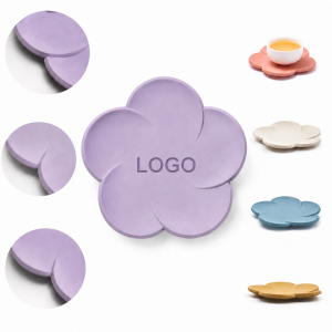 Blossom Shaped Absorbent Stone Coaster Set